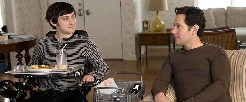 Craig Roberts & Paul Rudd in 'The Fundamentals of Caring'