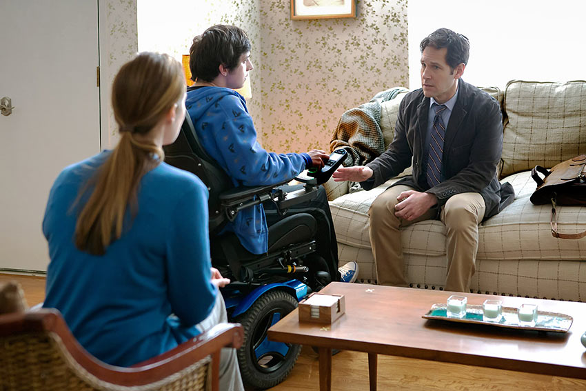 Jennifer Ehle, Craig Roberts, Paul Rudd in 'The Fundamentals of Caring'