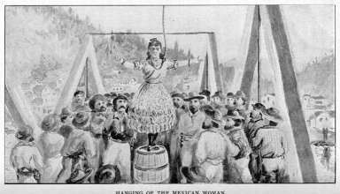 the hanging of Josefa Segovia in 1851