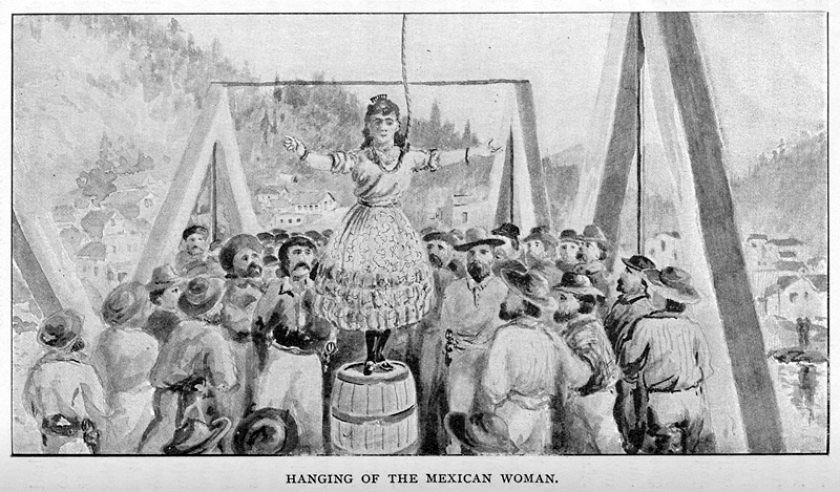 the hanging of Josefa Segovia in 1851