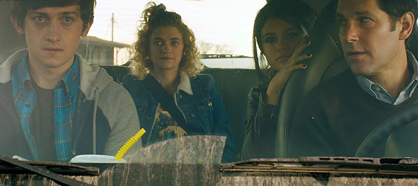Craig Roberts, Paul Rudd, Megan Ferguson and Selena Gomez