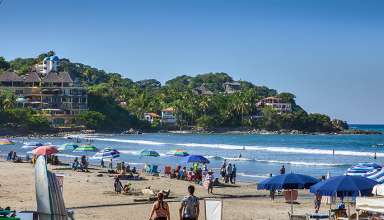 sandy beach at Rivera Nayarit