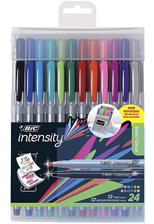 BIC Intensity Fineliner Marker Pen Easel Pack
