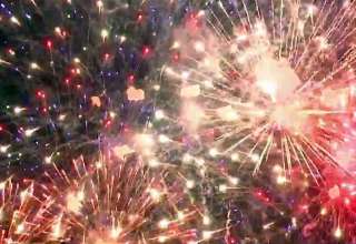 fireworks outside the Lancaster Soccer Center