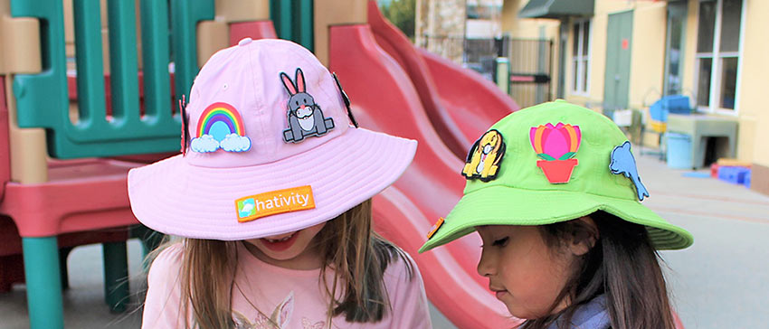 girls wearing Hatvitity hats