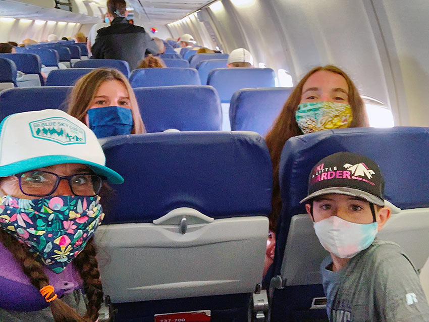 socially distanced passengers