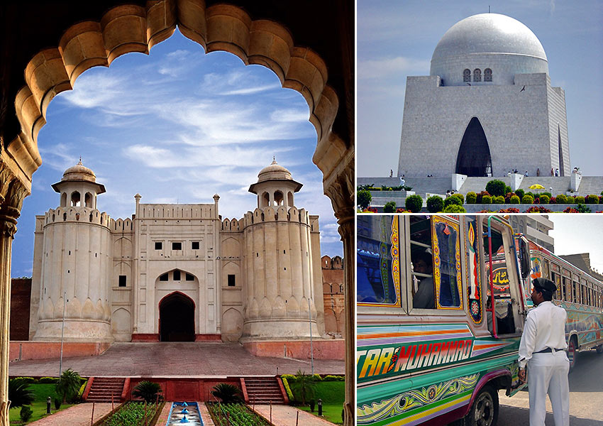 scenes at Lahore and Karachi, Pakistan
