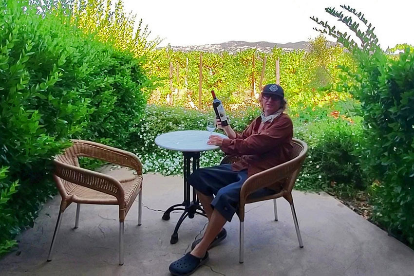 author at a private villa at South Coast Winery