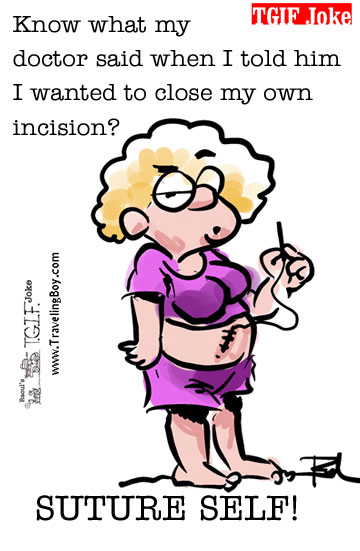 Don's Puns: Suture Self