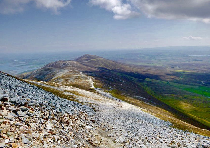 view from the Reek, or Croagh Patrick, Ireland
