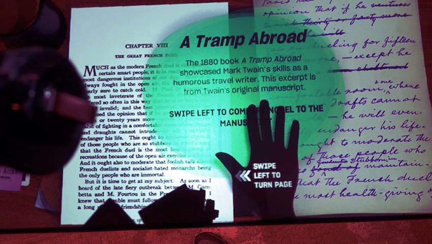 original Mark Twain manuscript, National Comedy Center, Chautauqua, NY