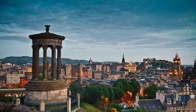 skyline of Edinburgh