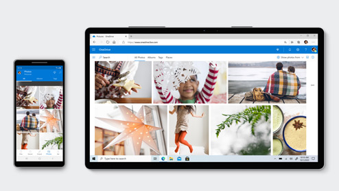 collecting family photos