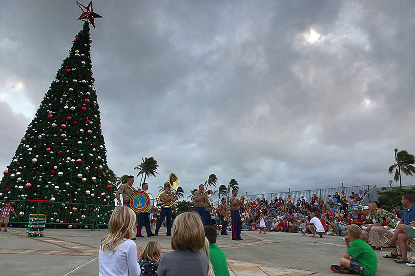 Hawaii Christmas tree lighting