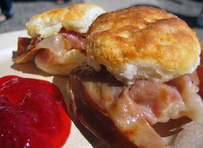 Virginia ham biscuits