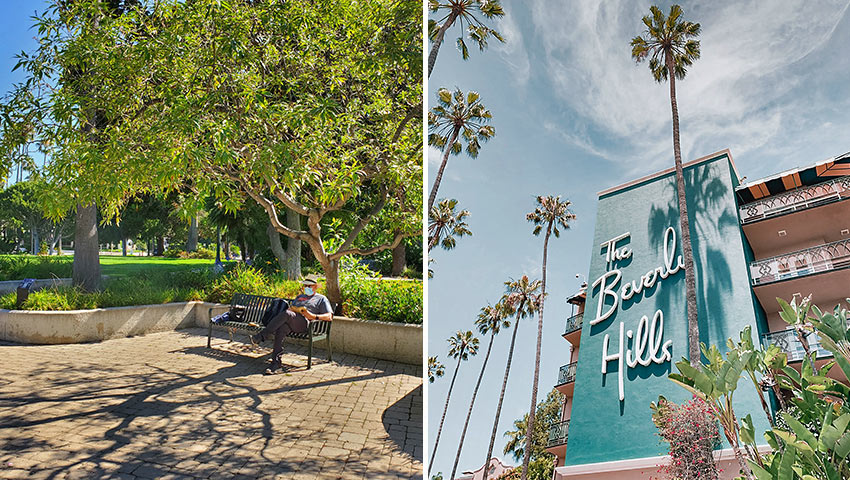 Will Rogers Park and the Bevery Hills Hotel