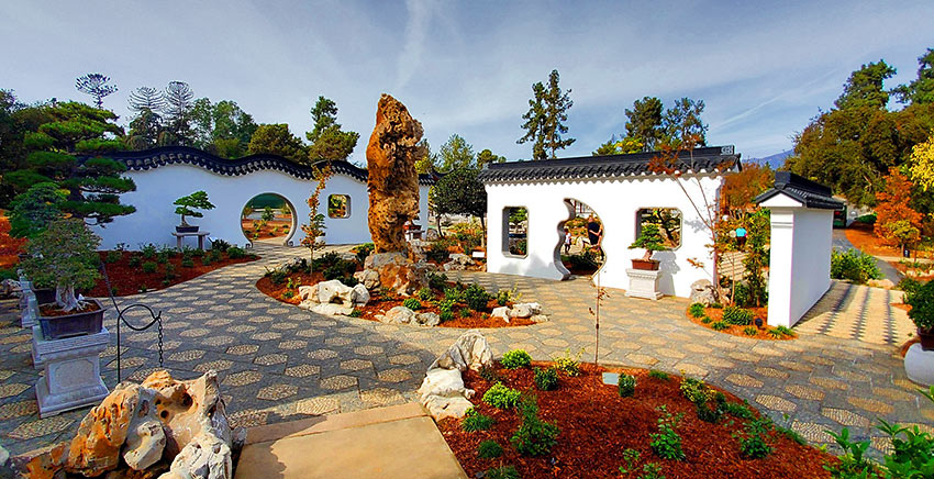 Chinese plants and architecture at Liu Fang Yuan