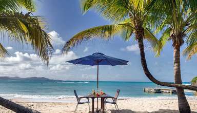 dining al fresco at The Buccaneer Resort, St. Croix