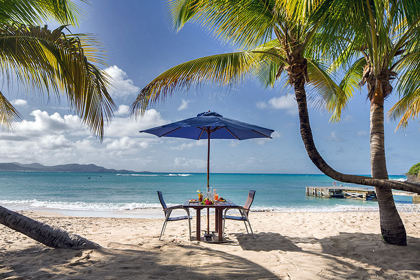 dining al fresco at The Buccaneer Resort, St. Croix