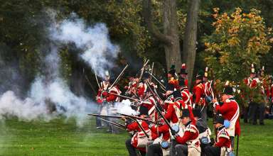 reenactment of the Battle of Queenston Heights