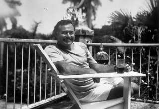 Ernest Hemingway at the Finca Vigia, Cuba, 1946