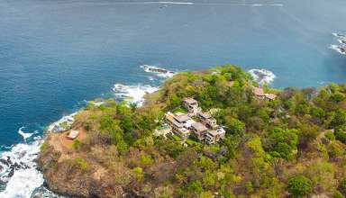 aerial views of the Papagayo Peninsula, Costa Rica, showing Villa Manzu
