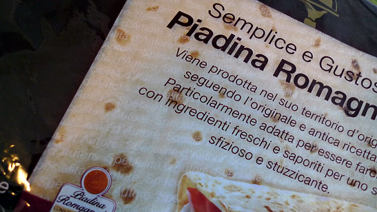 Piadina Romagnola Italian flatbread