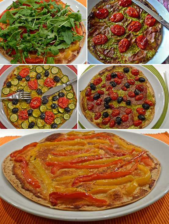 variations to writer's flatbread pizza