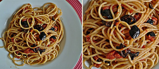 plated Lazy Person's Semolina No. 5 in Red Sauce Minor