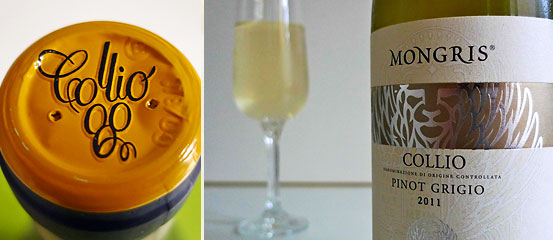 recommended wine pairing: Collio DOC Mongris Pinot Grigio
